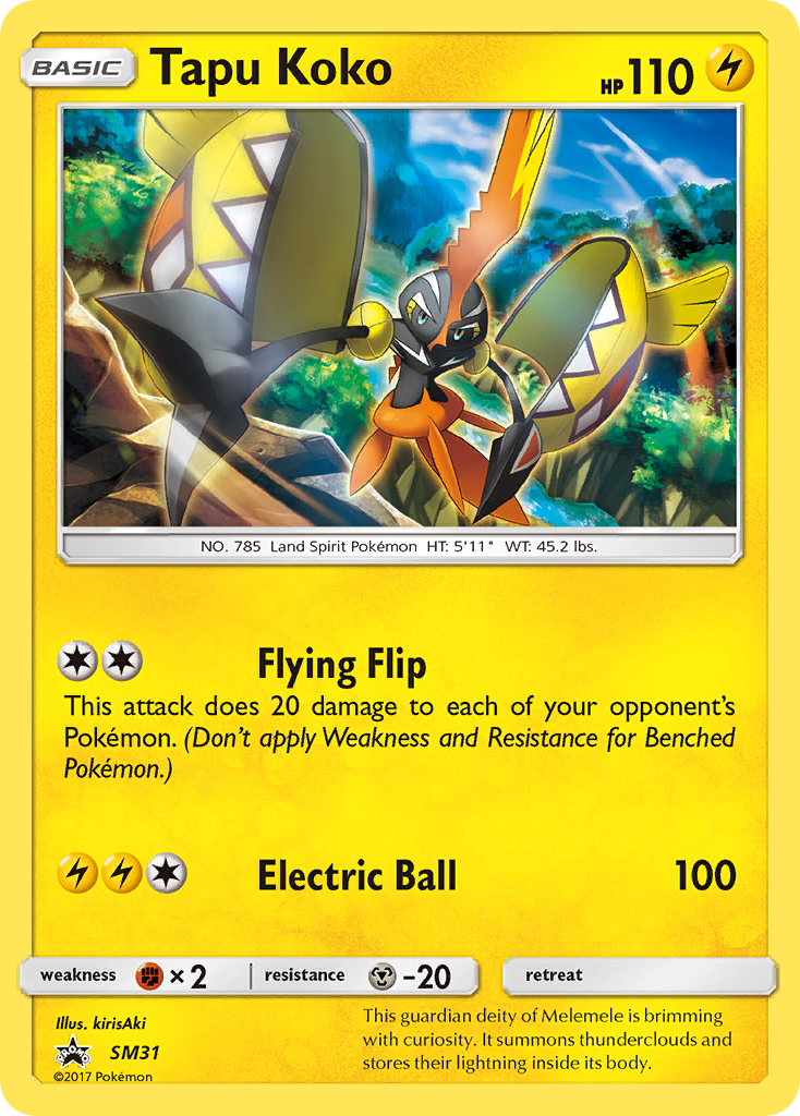 Tapu Koko (SM31) [Sun & Moon: Black Star Promos] | Good Games Adelaide SA