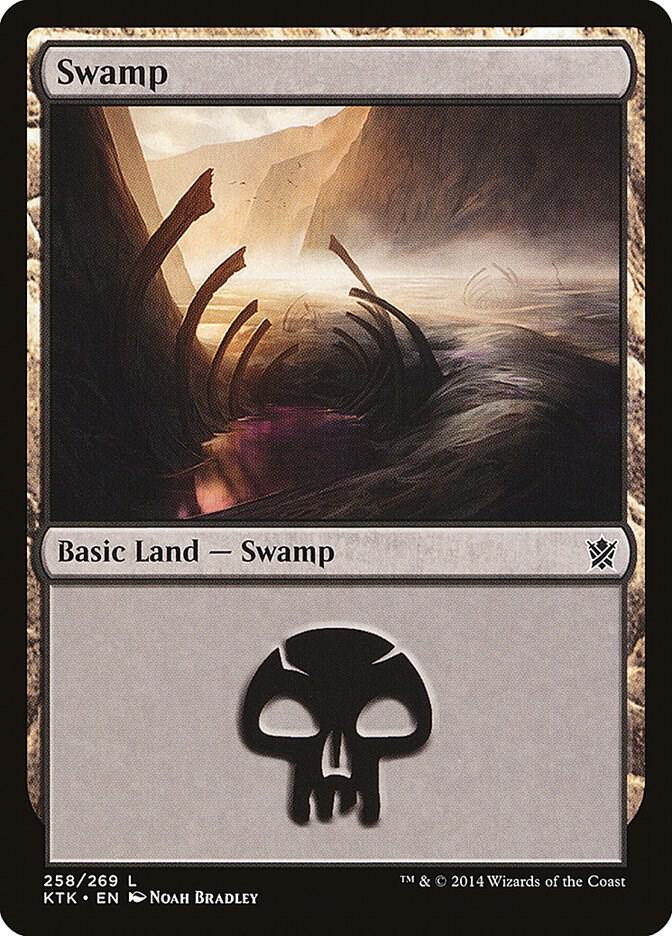 Swamp 258 (Khans of Tarkir)  - Foil | Good Games Adelaide SA