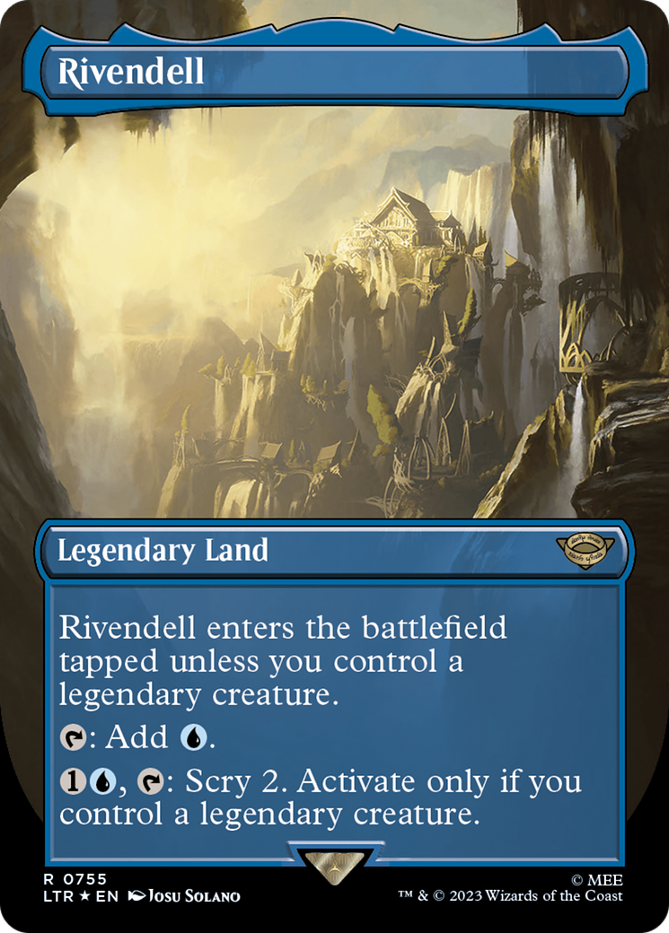 Rivendell (Borderless) (Surge Foil) [The Lord of the Rings: Tales of Middle-Earth] | Good Games Adelaide SA