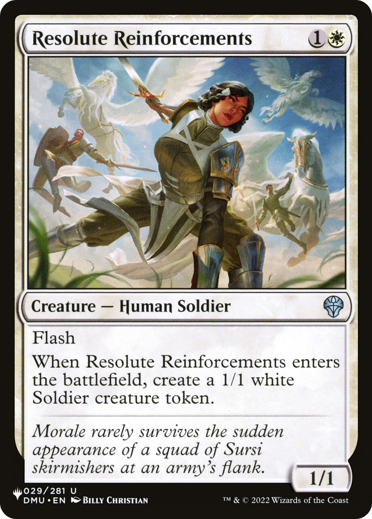 Resolute Reinforcements [The List Reprints] | Good Games Adelaide SA