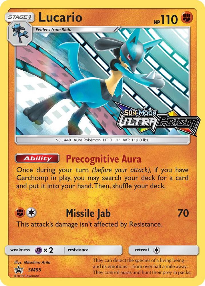 Lucario Prerelease SM95 (SM Promos)  - Holofoil | Good Games Adelaide SA