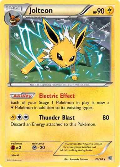Jolteon 026/098 (Miscellaneous Cards & Products)  - Cosmos Holofoil | Good Games Adelaide SA