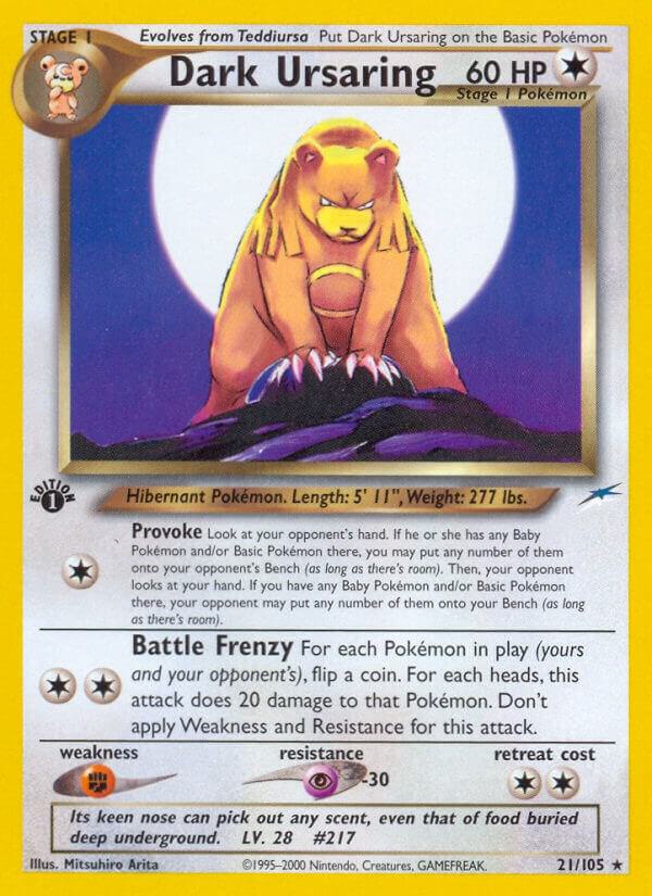 Dark Ursaring 021/105 (Neo Destiny)  - 1st Edition | Good Games Adelaide SA