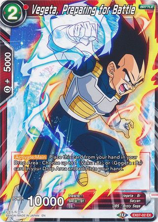 Vegeta, Preparing for Battle [EX07-02] | Good Games Adelaide SA