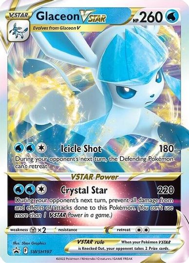 Glaceon VSTAR (SWSH197) [Sword & Shield: Black Star Promos] | Good Games Adelaide SA