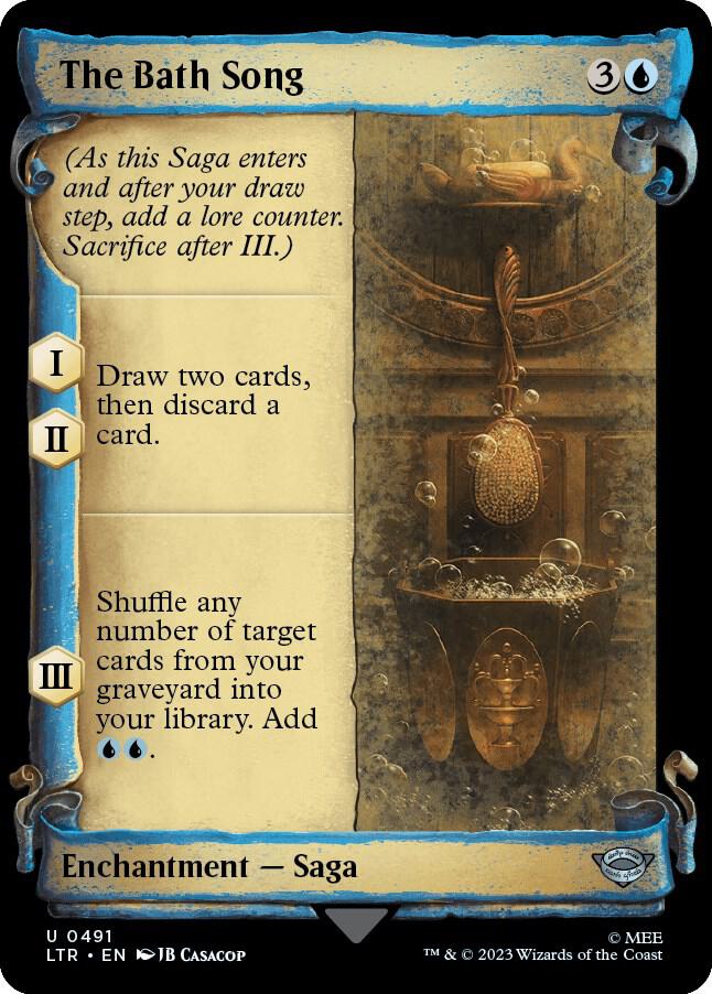 The Bath Song 491 (Universes Beyond: The Lord of the Rings: Tales of Middle-earth)  - Showcase Scroll Foil | Good Games Adelaide SA