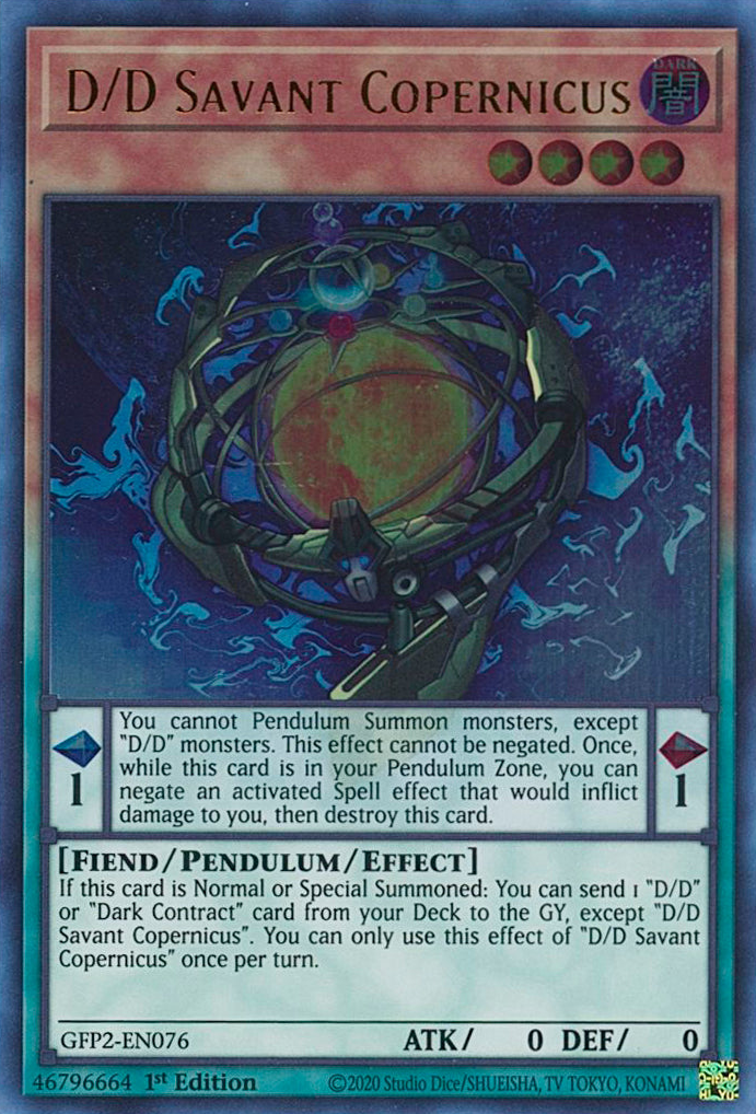 D/D Savant Copernicus [GFP2-EN076] Ultra Rare | Good Games Adelaide SA
