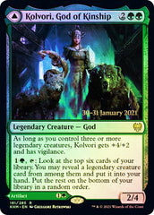 Kolvori, God of Kinship // The Ringhart Crest   [Kaldheim Prerelease Promos] | Good Games Adelaide SA