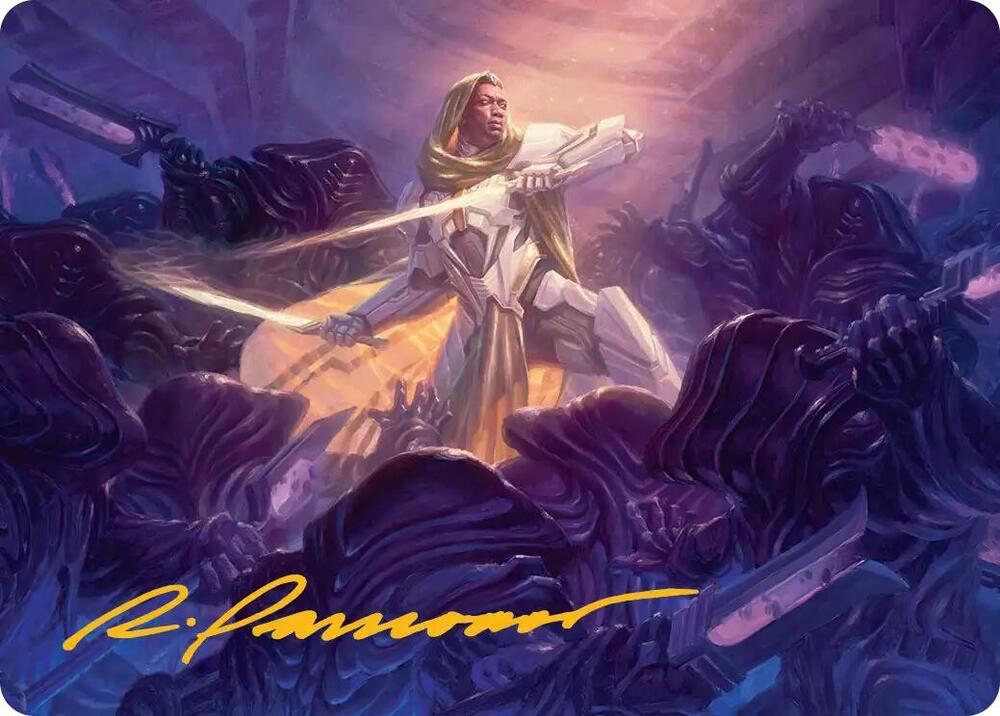 Syr Vondam Sunstar Exemplar Art Card Gold Stamped Signature 25 (Art Series: Edge of Eternities)  | Good Games Adelaide SA