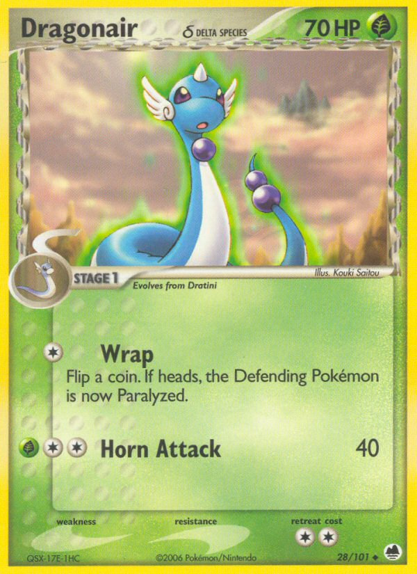 Dragonair (28/101) (Delta Species) [EX: Dragon Frontiers] | Good Games Adelaide SA