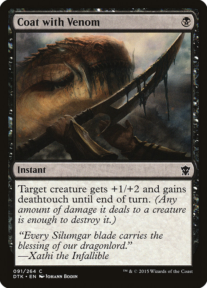 Coat with Venom 91 (Dragons of Tarkir)  - Foil | Good Games Adelaide SA