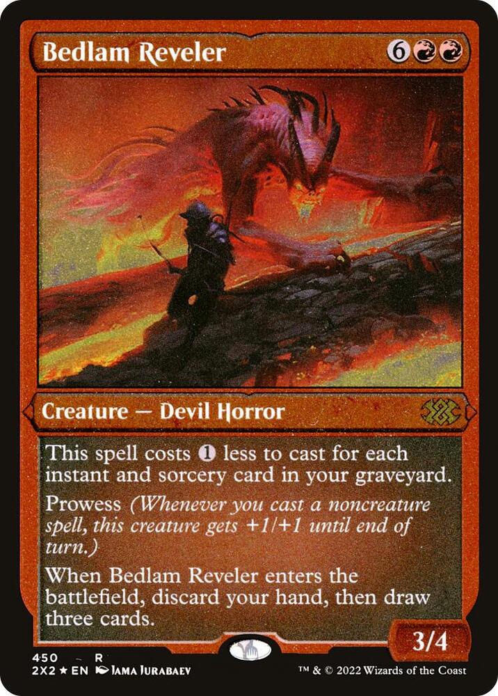 Bedlam Reveler Foil Etched 450 (Double Masters 2022)  - Foil | Good Games Adelaide SA