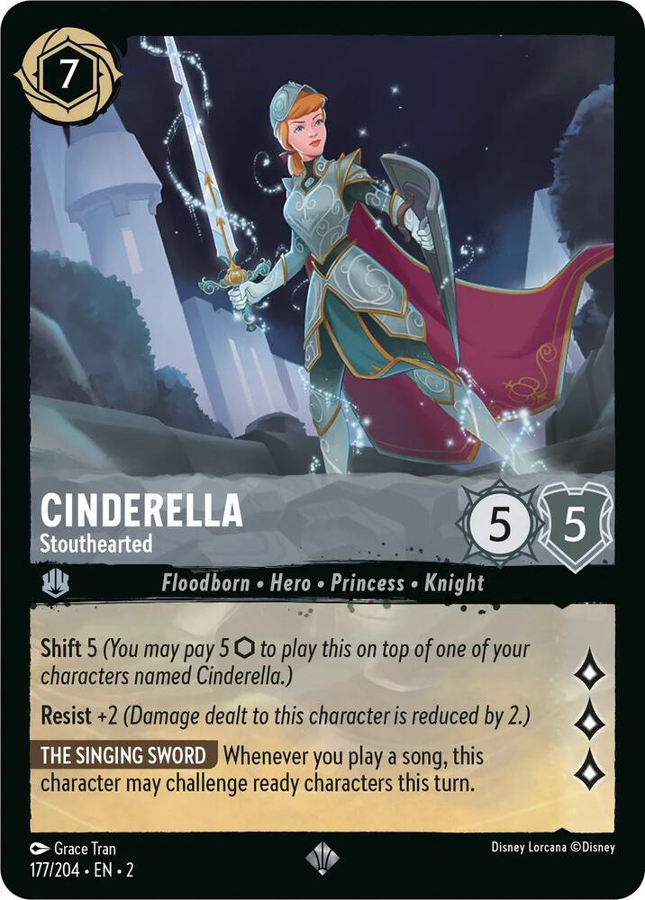 Cinderella Stouthearted 177/204 (Rise of the Floodborn)  | Good Games Adelaide SA