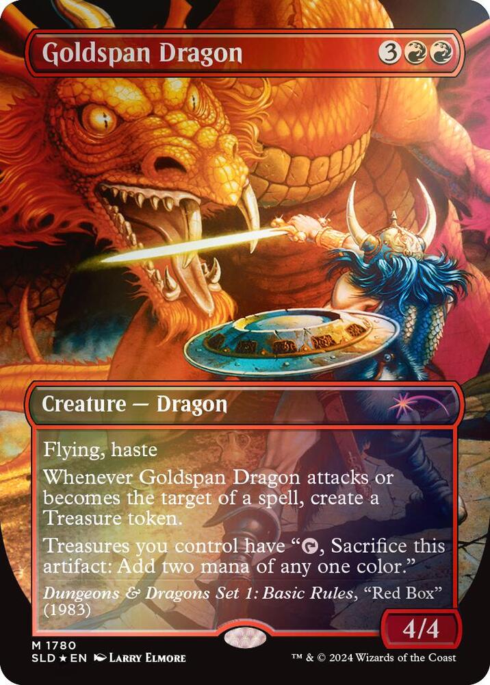 Goldspan Dragon Rainbow Foil 1780 (Secret Lair Drop Series)  - Foil | Good Games Adelaide SA