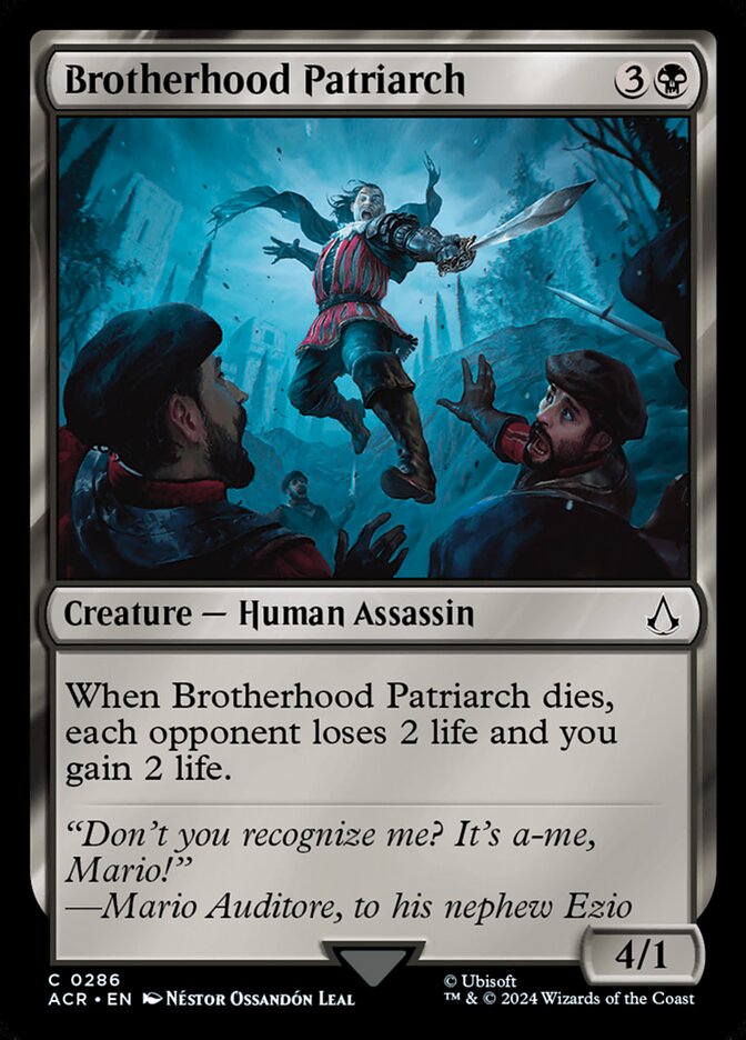Brotherhood Patriarch 286 (Universes Beyond: Assassin's Creed)  | Good Games Adelaide SA