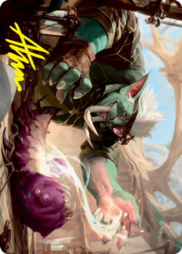 Novice Dissector Art Card (Gold-Stamped Signature) [Strixhaven: School of Mages Art Series] | Good Games Adelaide SA