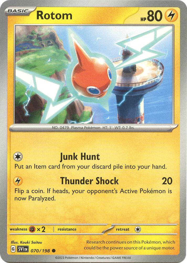 Rotom 070/198 (SV01: Scarlet & Violet Base Set)  | Good Games Adelaide SA