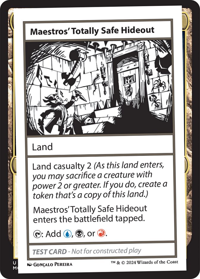 Maestros' Totally Safe Hideout  (Mystery Booster 2 Playtest Cards)  | Good Games Adelaide SA