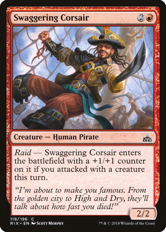 Swaggering Corsair [Rivals of Ixalan] | Good Games Adelaide SA