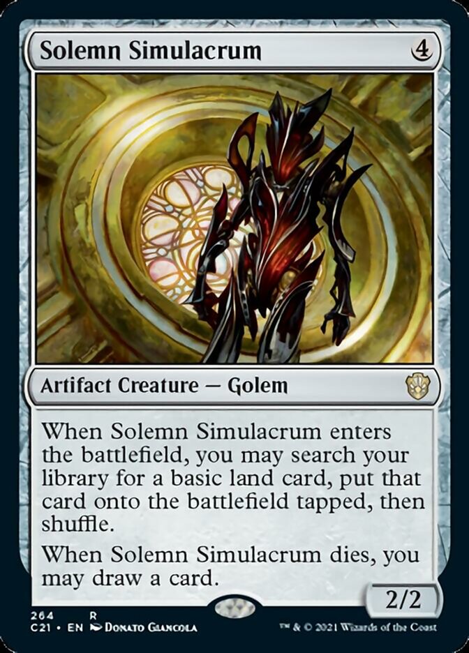 Solemn Simulacrum [Commander 2021] | Good Games Adelaide SA