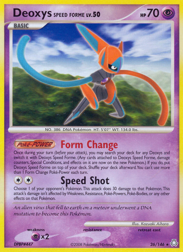 Deoxys Speed Forme (26/146) [Diamond & Pearl: Legends Awakened] | Good Games Adelaide SA