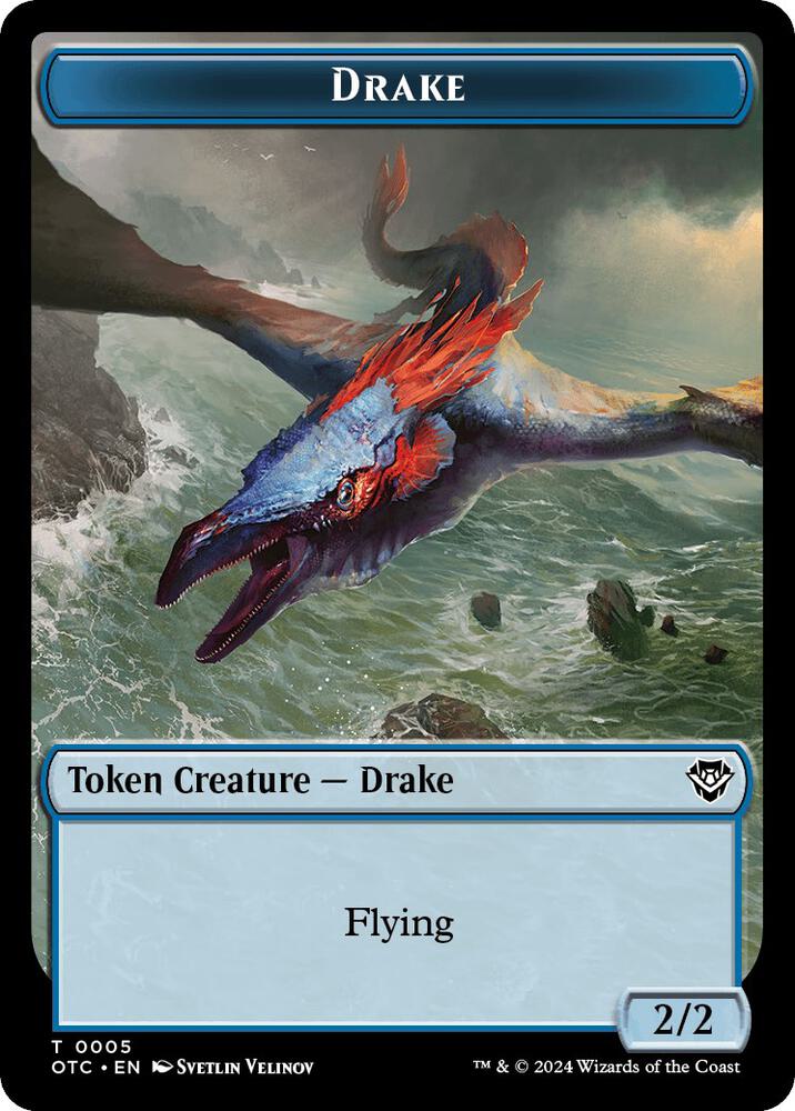 Drake Soldier 0026 Double Sided Token 5 // 26 (Commander: Outlaws of Thunder Junction)  | Good Games Adelaide SA