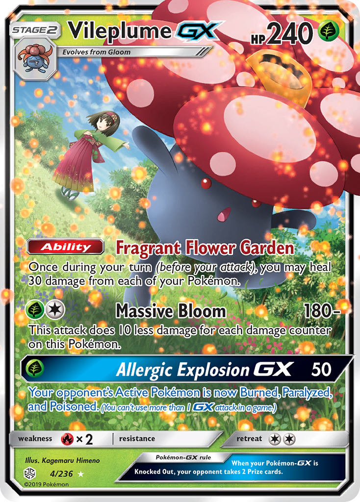Vileplume GX (4/236) [Sun & Moon: Cosmic Eclipse] | Good Games Adelaide SA