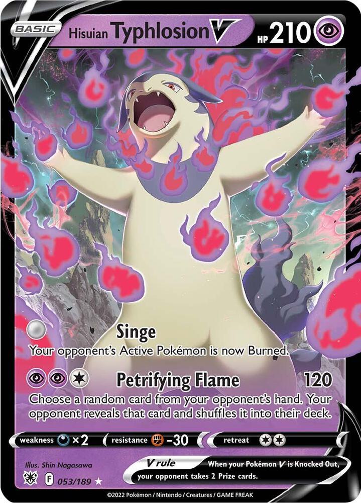 Hisuian Typhlosion V 053/189 (SWSH10: Astral Radiance)  - Holofoil | Good Games Adelaide SA