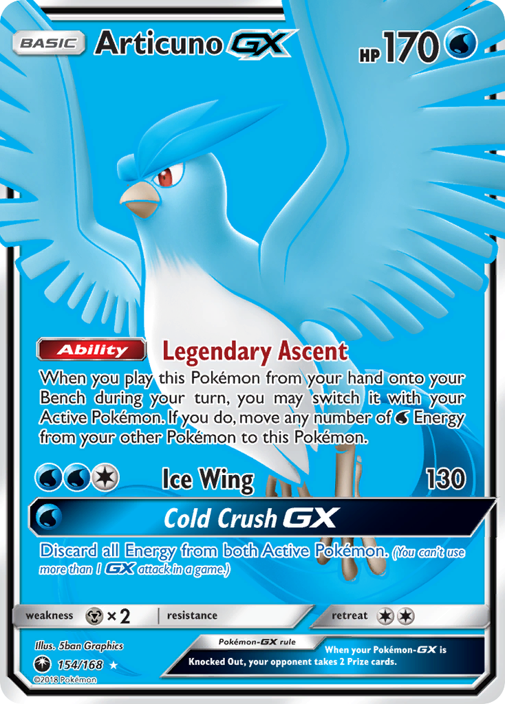 Articuno GX (154/168) [Sun & Moon: Celestial Storm] | Good Games Adelaide SA