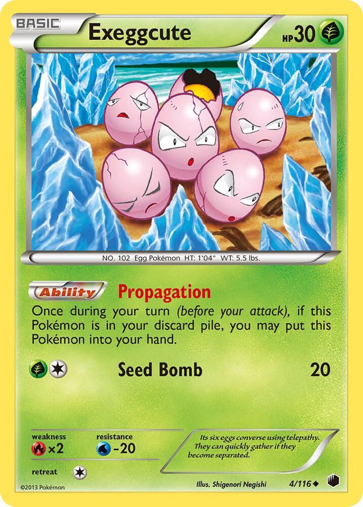 Exeggcute 4/116 (Plasma Freeze)  - Reverse Holofoil | Good Games Adelaide SA