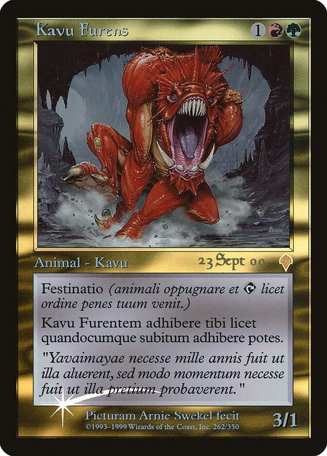 Raging Kavu Latin 262 (Prerelease Cards)  - Foil | Good Games Adelaide SA