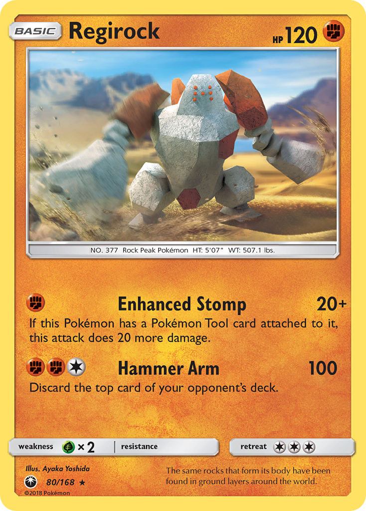 Regirock (80/168) [Sun & Moon: Celestial Storm] | Good Games Adelaide SA
