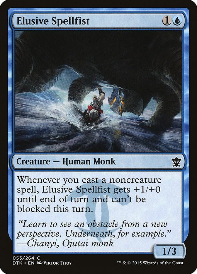 Elusive Spellfist 53 (Dragons of Tarkir)  - Foil | Good Games Adelaide SA