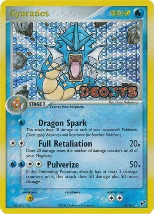 Gyarados (8/107) (Stamped) [EX: Deoxys] | Good Games Adelaide SA