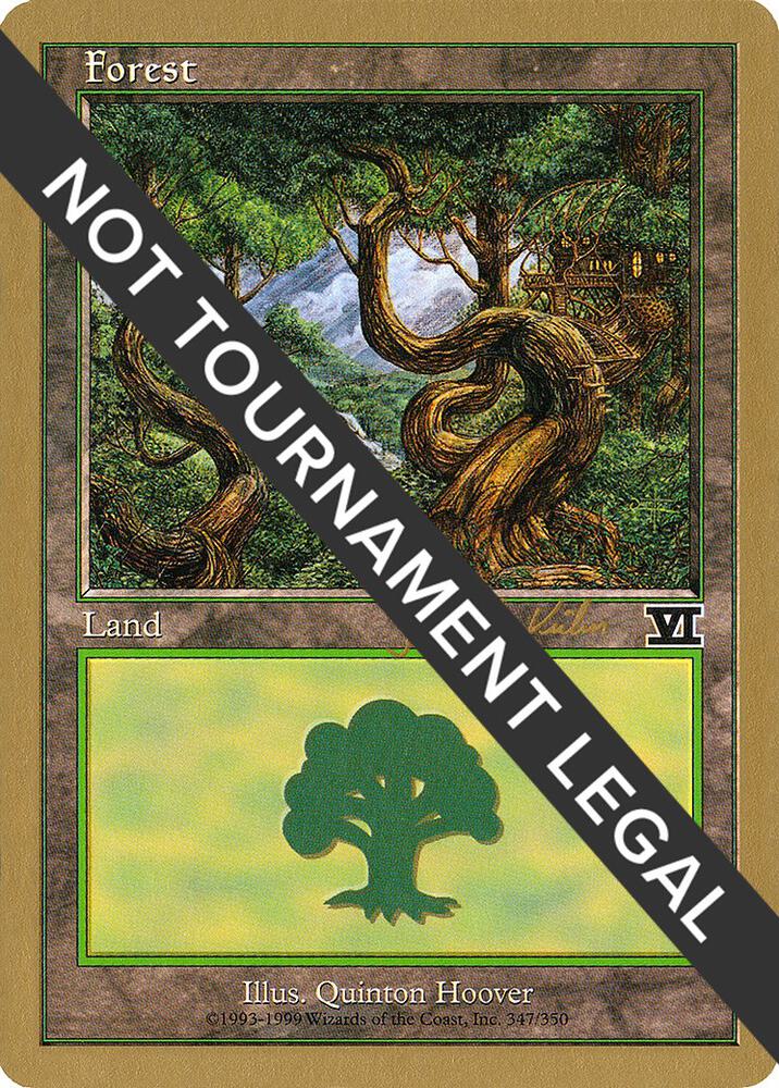 Forest 347 2000 Janosch Kuhn 6ED  (World Championship Decks)  | Good Games Adelaide SA