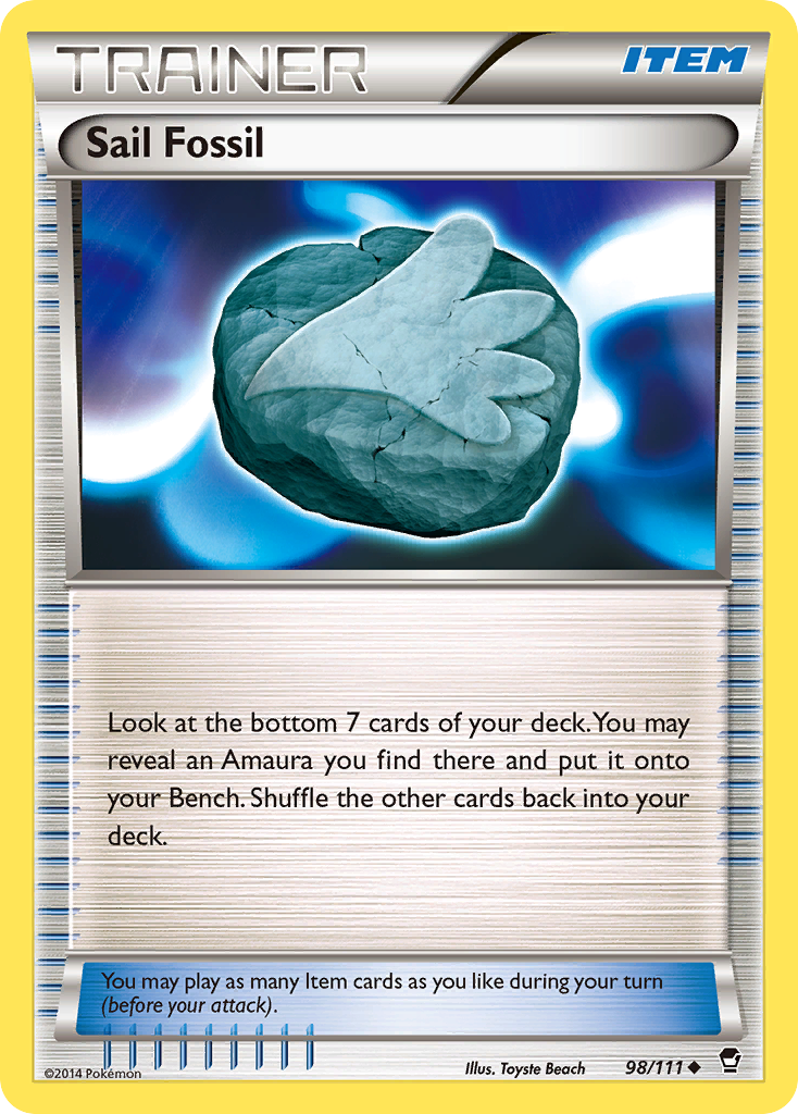 Sail Fossil (98/111) [XY: Furious Fists] | Good Games Adelaide SA