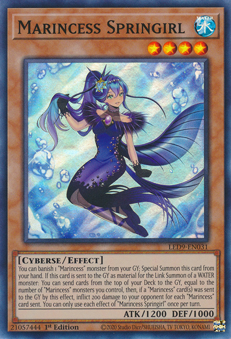 Marincess Springirl [LED9-EN031] Super Rare | Good Games Adelaide SA