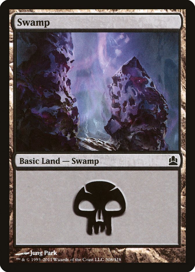 Swamp (308) [Commander 2011] | Good Games Adelaide SA