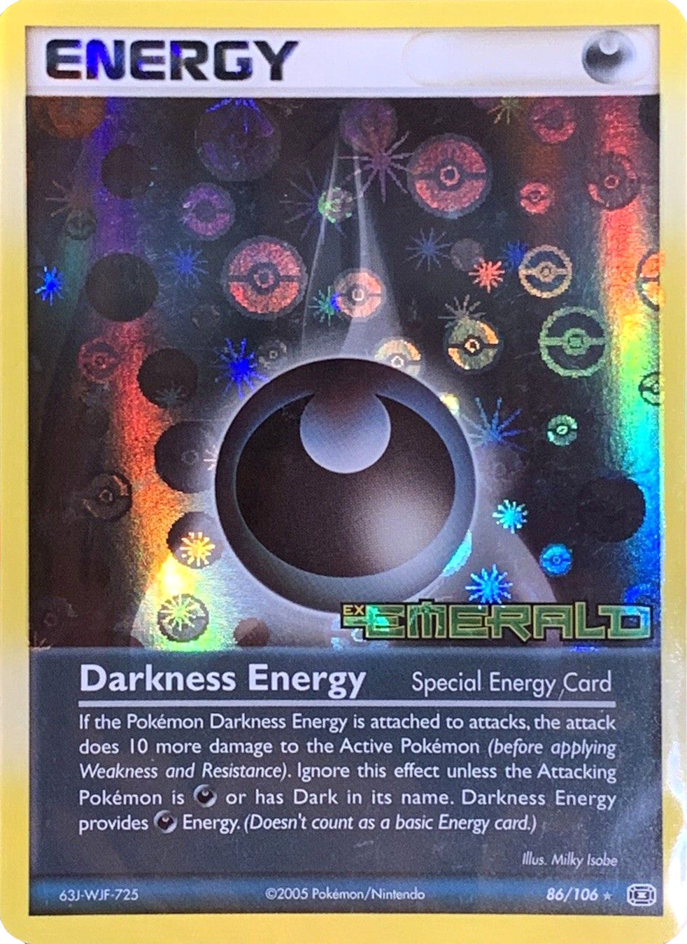 Darkness Energy (86/106) (Stamped) [EX: Emerald] | Good Games Adelaide SA