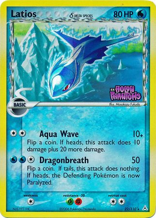 Latios (22/110) (Delta Species) (Stamped) [EX: Holon Phantoms] | Good Games Adelaide SA