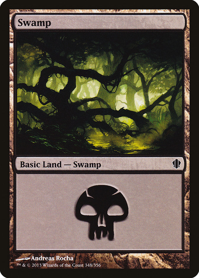 Swamp (348) [Commander 2013] | Good Games Adelaide SA