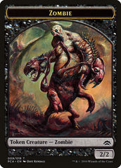 Zombie // Hellion Double-sided Token [Planechase Anthology Tokens] | Good Games Adelaide SA