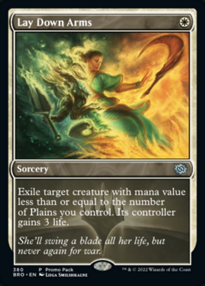 Lay Down Arms (Promo Pack) [The Brothers' War] | Good Games Adelaide SA